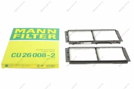 Фільтр салону Mazda 3 08-14 (к-кт 2 шт.) -FILTER MANN CU 26 008-2