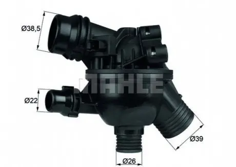 Термостат BMW 3 (E90-E93)/5 (E60/E61) 1.6/2.0 (N43) 07-10 MAHLE TM 19 102 MAHLE / KNECHT TM19102
