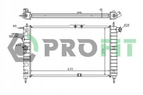 Радіатор охолоджування PROFIT PR 1105A1 (фото 1)