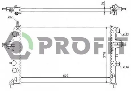 Радіатор охолоджування PROFIT PR 5054A3 (фото 1)