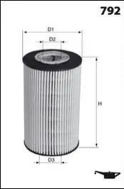 Фільтр оливи (аналогWL7505/OX381D) MECAFILTER ELH4362 (фото 1)