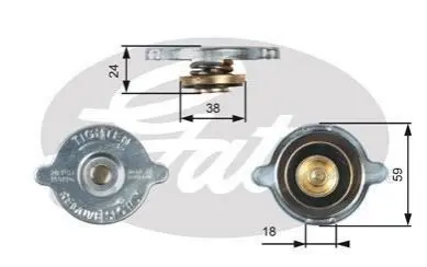 Кришка радіатора MB 207-609/Sprinter (1.4bar) Gates RC125