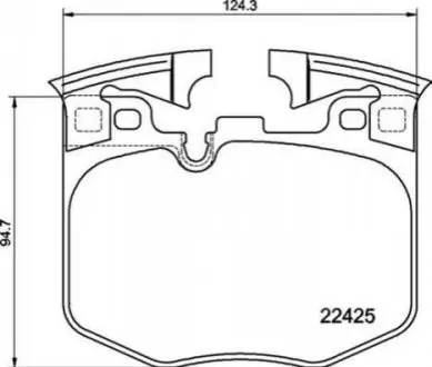 Колодки дискового тормоза BREMBO P06099