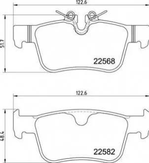 Гальмівні колодки дискові BREMBO P86 030