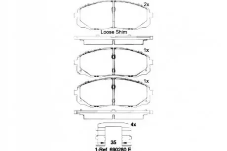 Гальмівні колодки дискові BREMBO P30 095 (фото 1)