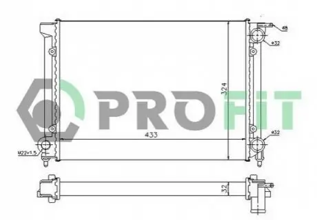 Радіатор охолоджування PROFIT PR 9521A2 (фото 1)