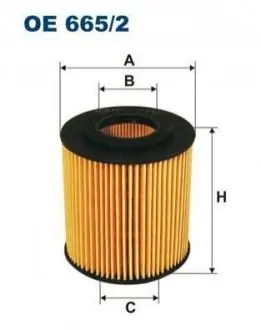 Фiльтр масляний FILTRON OE6652