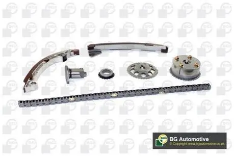 Ланцюг приводу ГРМ (к-кт) TOYOTA AVENSIS/COROLLA 1.6i 00-09 (з шестернями/+VVT) BGA TC0345VFK