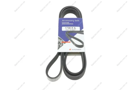 Ремінь генератора VW Caddy III/Fiat Scudo 1.4/1.4TSI 03- HUTCHINSON 1736 K 6