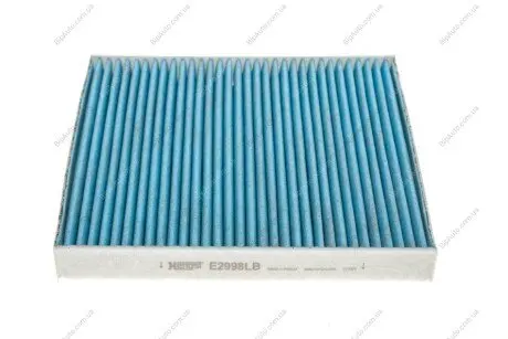 Фільтр салону VW Golf/Passat 14-/Crafter 16-/Skoda Octavia 12-/SuperB 15- (вугільний/антибактер.) HENGST FILTER E2998LB