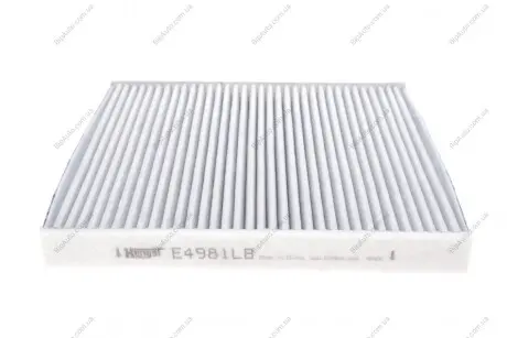 Фільтр салону VW Polo 1.0TSI/Seat Ibiza 1.0 i/1.6 TDI 17- (вугільний/антибактеріальний) HENGST FILTER E4981LB