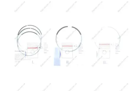 EUROPE Поршневі кільця 82.7 STD (1.2*1.5*2) Renault Scenic,Laguna,Megane F4P.720-773 1.8 98- NPR 120 038 0053 00