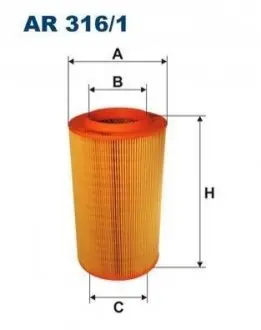 Фiльтр повiтряний FILTRON AR3161
