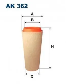 Фiльтр повiтряний FILTRON AK362