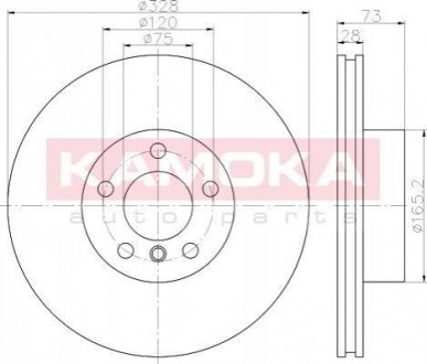 Гальмiвнi диски BMW X3 (F25) 10-/X4 (F26) 14- KAMOKA 103295