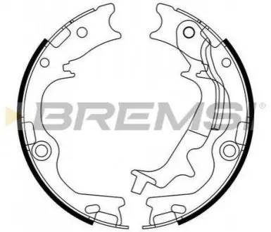 Колодки ручного гальма HYUNDAI TUCSON/ix35/KIA SPORTAGE 1.6-2.0 09- Bremsi GF0807