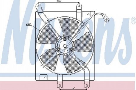 Вентилятор охолодження двигуна NISSENS 85356 (фото 1)