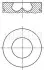 Поршень з кільцями FORD 90.4 TRANSIT 2.4 TDCI 2004- (MAHLE) MAHLE / KNECHT 013 PI 00107 002 (фото 1)