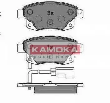 Гальмiвнi колодки дисковi FORD TRANSIT 06- KAMOKA JQ1013860 (фото 1)