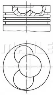Поршень MAHLE MAHLE / KNECHT 0304102