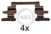 ABS 1236Q Ремкомплект гальмiвних колодок 1236Q