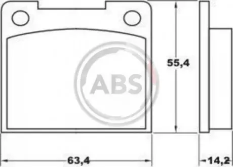 ABS Гальмiвнi колодки дисковi A.B.S. 36037 (фото 1)