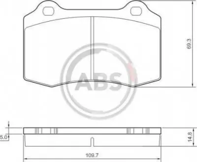 ABS Гальмiвнi колодки дисковi A.B.S. 37388 (фото 1)
