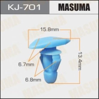 Кліпса пластикова MASUMA KJ701 (фото 1)