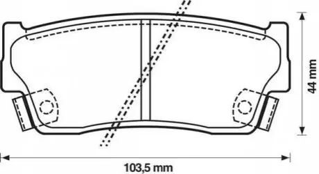 SUZUKI гальмівні колодки передн.Vitara 1,6 88- Jurid 572166J