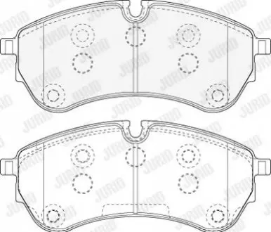 Гальмівні колодки пер. Crafter 16- (CBI) Jurid 573831J (фото 1)