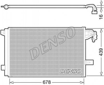 Радіатор кондиціонера (Конденсатор) DENSO DCN32063
