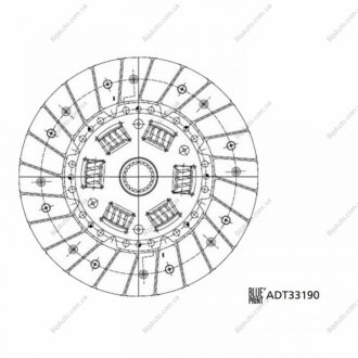 Диск зчеплення BLUE PRINT ADT33190 (фото 1)