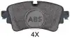 ABS Гальмiвнi колодки дисковi A.B.S. 35114 (фото 1)
