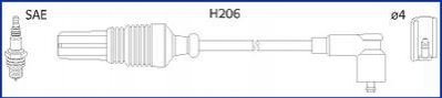 HUCO CITROEN К-кт високовольтних проводІв Berlingo,C3,ZX,Peugeot 206,Partner 1.1/1.6 HITACHI 134497