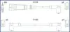 HUCO VW К-кт высоковольтных проводов 80,100,Passat  2.0/2.2 134715 HITACHI 134715
