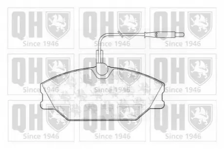 QH Гальмiвнi колодки дисковi QUINTON HAZELL BP605