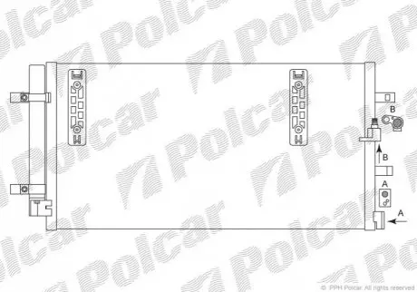 Радіатори кондиціонера A4 07-/A5 07-/Q5 09- Polcar 1337K8C1