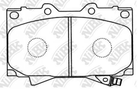 Колодки дискового тормоза NiBK PN1411