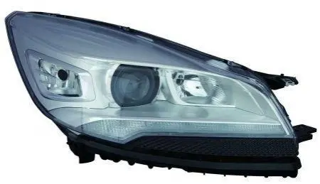 Фара передня Ford Escape/Kuga 13-16 передн. пра. (ел) (з коректором) (без ламп) (D3S/H7/H1/LED) біла DEPO 43111C2RMLEHM2