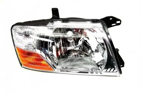 Фара передня Mitsubishi Pajero III (V60/V70) 03-07 передн. пра.(мех/ел) (без ламп) (H4/W21W/W5W) (хр DEPO 2141159RLDEM1