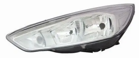 Фара передня Ford Focus 15-18 передн. лів. (ел) (з коректором) (без ламп) (H7/H15/PY21W/W5W) (хром. DEPO 43111C9LMLEMD1 (фото 1)