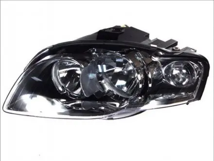 Фара передня Audi A4 05-08 (B7) передн. лів. (ел) (з коректором) (H7/H7/P21W/WW) (біл. поворот) DEPO 4461109LMLDEMC (фото 1)