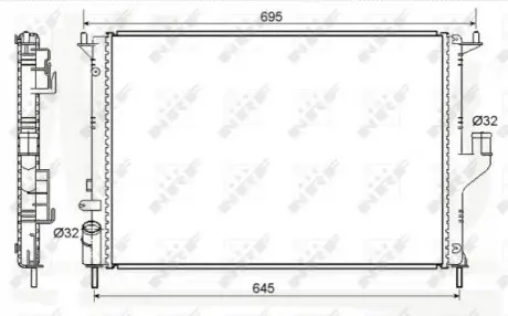 Радiатор охолодження NRF 53118A