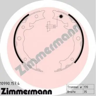 Гальмiвнi колодки барабаннi ZIMMERMANN 109901574