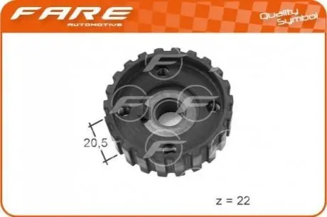 FARE Шестерня колiнчастого валу Fare sa 10569