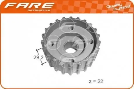 FARE Шестерня колiнчастого валу Fare sa 10570