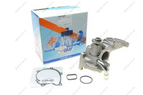 Помпа води Chevrolet Captiva 2.2D 11-/Cruze 2.0CDI 09-/Opel Antara 2.2CDTi 10-15 (R/B) (10 лоп.) GRAF PA1223
