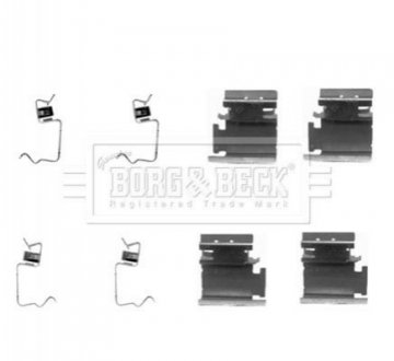 BORG&BECK Ремкомплект гальмiвних колодок BORG & BECK BBK1204 (фото 1)