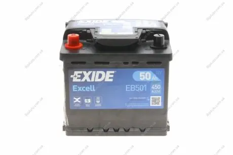 Акумуляторна батарея 50Ah/450A (207x175x190/+L/B13) Excell EXIDE EB501