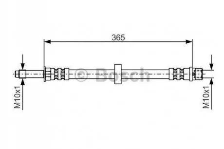 Шланг гальмівний (передній) Seat Toledo I/Volvo S60 I/S80 I/V70 II 91-10 (L=320mm) 1 987 476 851 BOSCH 1987476851